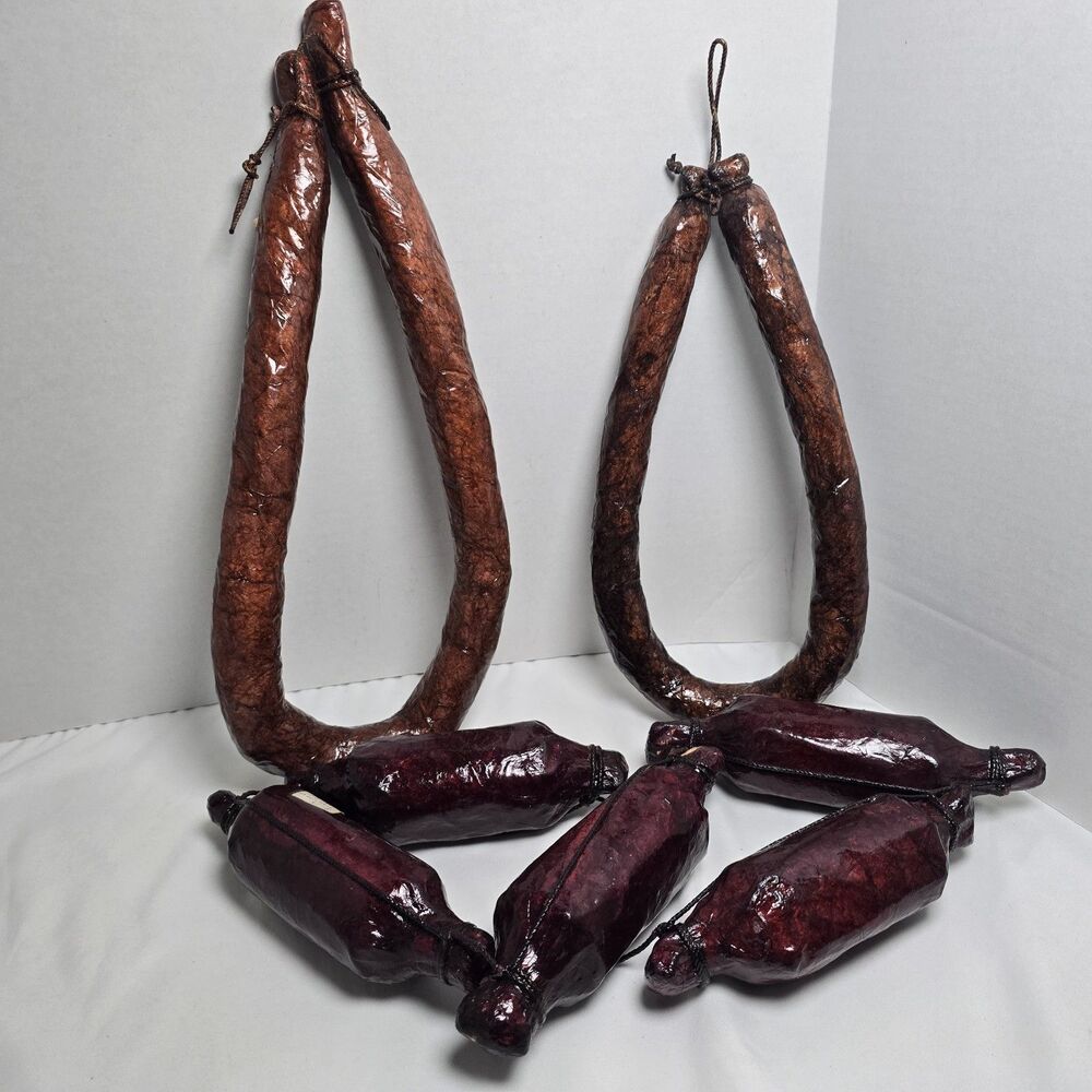 Vintage Faux Food Kielbasa Sausage Linkworst Restaurant Display Prop 13"/15"/36"